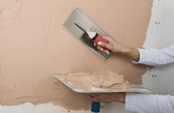 plastering